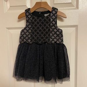 🌺5/$25 Tahari Black Sparkly Dress size 3T